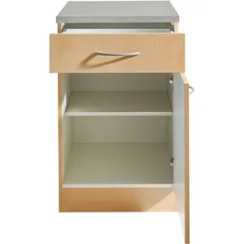 WIHO KÜCHEN Unterschrank Kiel 50 x 50 x 85 cm Grau