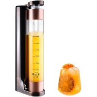 Skyehomo CO2 Wassersprudler mit BPA freie Flaschen, Soda Sprudelwasser Maschine, Carbonator für Orangensaft, Cocktail, Wein, Soda Streaming 800mL Flasche, 2 stufige Druckentlassung, Ohne CO2 Zylinder