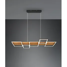 Trio LED-PL Harper 42W 3000K Holz sw matt | Schwarz