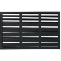 Plus Sichtschutzelement 176 x 110 cm Schwarz/Holz