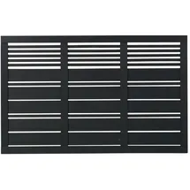 Plus Sichtschutzelement 176 x 110 cm Schwarz/Holz
