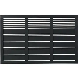 Plus Sichtschutzelement 176 x 110 cm Schwarz/Holz
