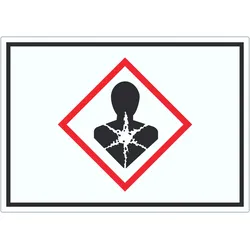 Aufkleber Gesundheitsgefahr Symbol Sensibilisierung der Atemwege A0 (841x1189mm)