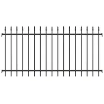 GAH Alberts Vorgartenzaun 200 x 120 cm Anthrazit
