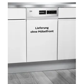 Beko DSS28021X Einbau-Geschirrspüler (teilintegrierbar, 448 mm breit, Edelstahl)