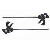Vago-Tools 2x Schnellspannzwinge 100 mm Einhandzwinge Klemmzwinge Schraubzwingen