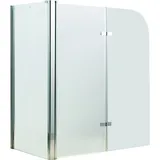 MuCoLa Duschabtrennung Duschkabine Duschwand Glas Badewannenaufsatz Trennwand