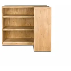 Ladentheke mit Ecke, Massivholz