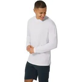 super.natural Herren Casual Rib Bio J Longsleeve (Größe L, weiss)