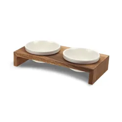Wolters Gohan Doppelnapf - Teak XS 2 x 0,2 Liter