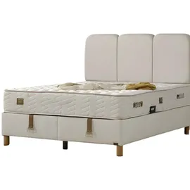 JV Möbel Boxspringbett 147 x 205 cm Weiß