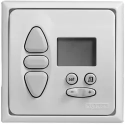 Somfy 9012391 Abdeckpl. weiß + Rahmen grau Inis Duo I-IN inteo