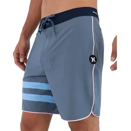 Hurley Phantom Eco Block Party Solid 18 Badeshorts Grey Teal 34