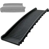 Wiltec Hunderampe faltbar 156 x 40 cm Schwarz