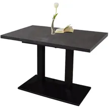 58 aufm Kessel Bartisch ausziehbar 120 x 70 x 72 cm Schwarz/Graphit