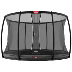 BERG Trampolin Champion InGround 430 Grey inkl. Sicherheitsnetz Deluxe XL, 2021