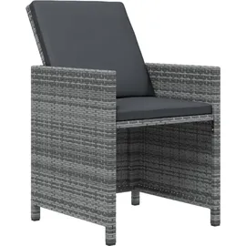 vidaXL Polyrattan Garten-Set 313100 9-tlg. grau