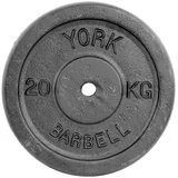 York Fitness 20 kg Hantelscheiben. Hochwertige Gusseisenplatten für Krafttraining und Muskelaufbau. Langlebig und vielseitig für das Fitnessstudio