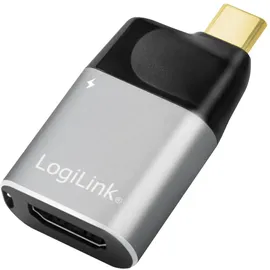 Logilink USB 3.2 Gen2 (Typ-C) zu HDMI (Typ-A) Adapter, [1x USB 3.2 Gen 2 Stecker C (USB 3.1) - 1x HDMI-Buchse, USB-C > Bunt