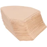 100 Stück Fächerförmige Kaffeefilter Aus Holzschliffpapier, Zubehör Für Die Kaffeezubereitung