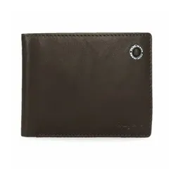 Pepe Jeans Unisex. 7374232 Leder Portemonnaie Abzeichen Braun (OSFA), Lässig