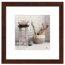 walther + design Walther Design Bilderrahmen Home 40 x 40 cm Walnussbraun
