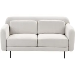 2-Sitzer Sofa Stoff cremeweiß LILAND