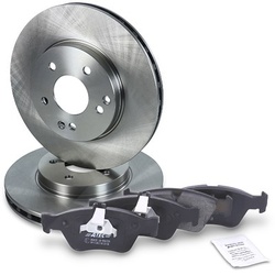 Bestprice Bremsscheibe+ Bremsbeläge Vorderachse Belüftet für Mercedes-Benz