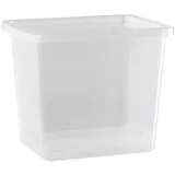 PLAST TEAM Vertriebs GmbH Aufbewahrungsbox CAESAR, Transparent - Kunststoff - 29 Liter - stapelbar - mit Deckel
