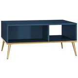 Feldmann-Wohnen Couchtisch, Blau, Holz, Rechteckig,Rechteckig, 90x60x42 cm, Wohnzimmer, Wohnzimmertische, Couchtische