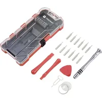 TOOLCRAFT Toolcraft, TO-7746381 Reparaturset Smartphone, Bit Set in Aufbewahrungsbox 18teilig