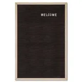 Showdown Letterboard 40 x 60 cm Braun/Schwarz