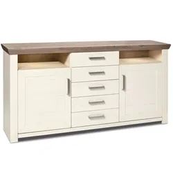 set one by Musterring Sideboard York Dekor Pino-Aurelio / Eiche Nelson