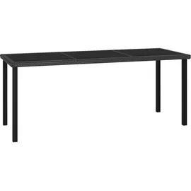 vidaXL Garten-Essgruppe 9-tlg. schwarz 3065710