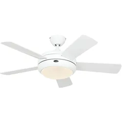 Deckenventilator TITANIUM 105 - Lack Weiß / Lack lichtgrau und Lack weiß / Ohne Fernbedienung