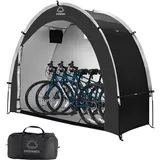 EPCPSHADES fahrradgarage für 2 fahrräder wetterfest, 210D Oxford Fahrrad Zelt wasserdichte Fahrradplane Gerätehaus für Motorrad Gartengeräte Spielzeug, Bogen, 210 x 80 x 170 cm