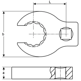 BAHCO 3/8 Krähenfuß-Ringschlüssel 11/16