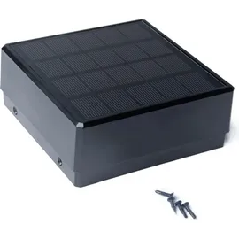 Home Deluxe Nutleiste mit Solar LED Beleuchtung CALLUX STRIPE - Menge: 4 | LED Nutleiste Gummi, Gummi Nutleiste mit LED, flexible Nutleiste LED - Schwarz