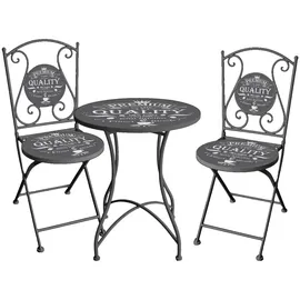 Garden Pleasure Royal Set 3-tlg. dunkelgrau
