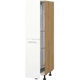 kochstation Apothekerschrank KS-Scafa 30 x 56 x 150 cm Weiß