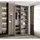 abiks möbel Drehtürenschrank COMO 120 x 245,5 x 50 cm Schwarz