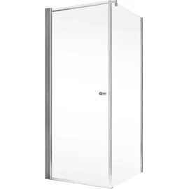 Schöner Wohnen Gretia Duschtür links 80 x 200 cm silber Drehtür