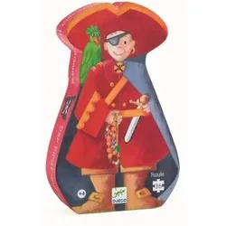 DJECO DJ07220 Formen Puzzle: The pirate and his treasure - 36 Stk.