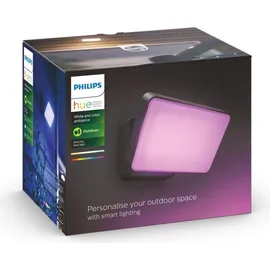 Philips Außenwandleuchte Aluminium 15,3 cm inkl. Bewegungsmelder schwarz