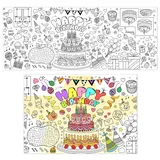 PHOGARY Tischdecke zum ausmalen Kinder, Maltischdecke für Kinder Malpapier Tischdecke zum ausmalen Papiertischdecke Ausmaltischdecke für Mädchen