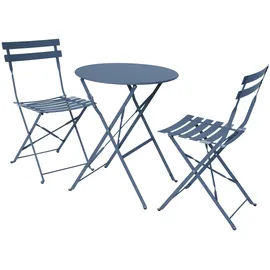 sweeek Bistro-Gartentisch Klappbar Graublau