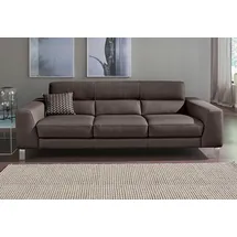 Calia Italia 3-Sitzer CALIA ITALIA "Simon, toller Sitzkomfort, italienisches Designsofa, Breite 232cm", braun, B:232cm H:81cm T:94cm, Leder SORRENTO - 100% Leder;Leder BULL - 100% Leder, Sofas, in zwei Lederqualitäten