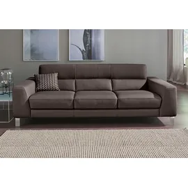 Calia Italia 3-Sitzer CALIA ITALIA "Simon, toller Sitzkomfort, italienisches Designsofa, Breite 232cm", braun, B:232cm H:81cm T:94cm, Leder SORRENTO - 100% Leder;Leder BULL - 100% Leder, Sofas, in zwei Lederqualitäten