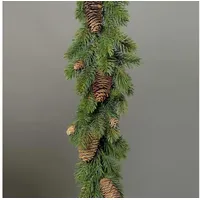 mucplants Tannengirlande 170 cm Braun/Grün