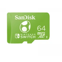 SanDisk microSDXC Speicherkarte Für Nintendo Switch - 64GB - Yoshi Edition